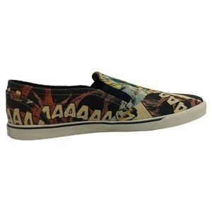 Celine Comic-Print Slip-on Sneakers in Multicolor Canvas